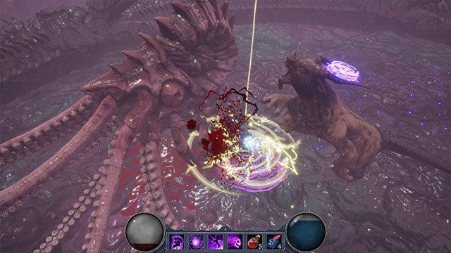 Đấu solo hoặc Co-op với 1 game thủ thực trong cuộc chiến quái vật quy mô lớn