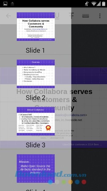 Trình đọc Powerpoint của LibreOffice Viewer