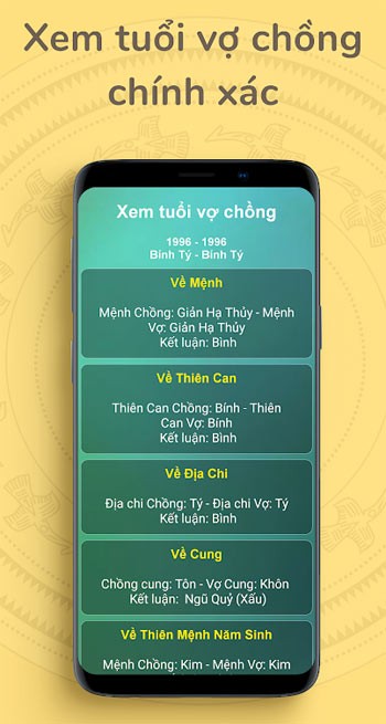 Xem tuổi vợ chồng
