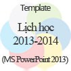 Lịch học 2013-2014 (Tháng 7) - Template