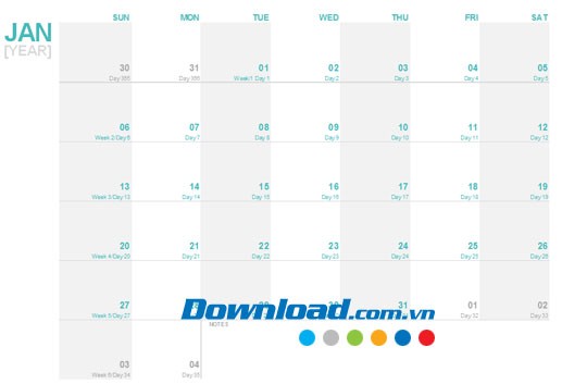 Lịch Julian hàng năm