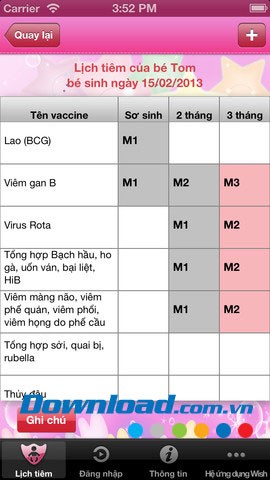Lịch tiêm for iOS