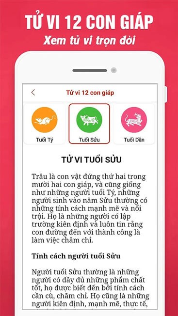 Tử vi 12 con giáp