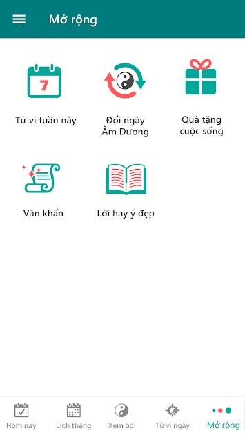 Phần Mở rộng của Lịch Việt