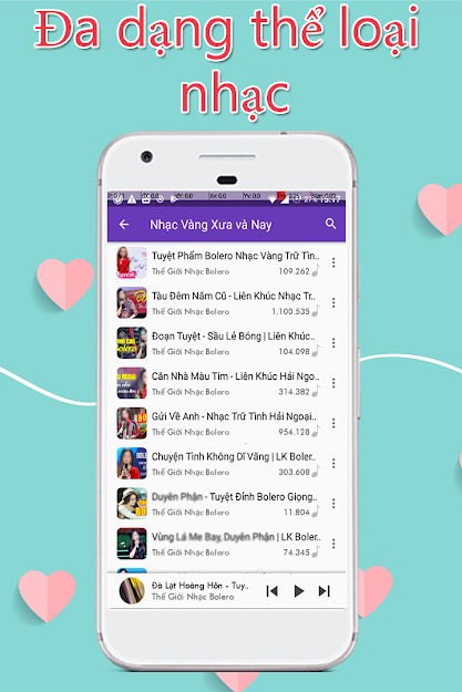 Ứng dụng nghe nhạc vàng, nhạc tiền chiến