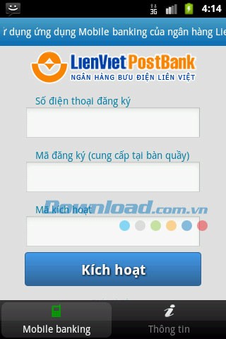 LienVietPostBank MobileBanking for Android