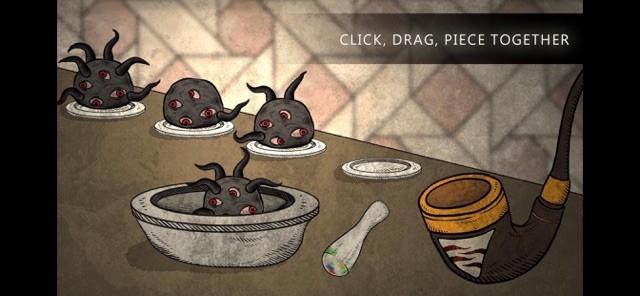 Chạm, kéo và di chuyển các đối tượng trong hình minh họa để tìm ra sự thật bí ẩn