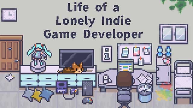 Life of a Lonely Indie Game Developer là game mô phỏng cuộc sống của nhà phát triển game