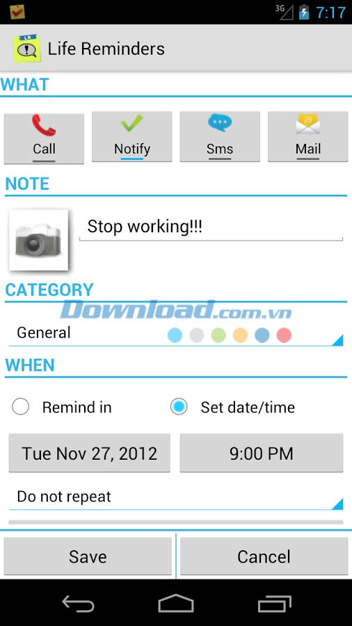 Life Reminders for Android