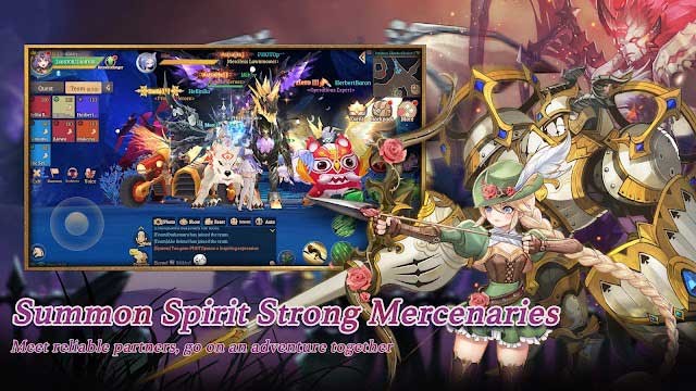 Light of Thel for Android có 5 class nhân vật dễ thương để bạn lựa chọn