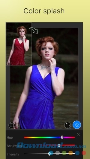 LightX cho iOS có hiệu ứng color splash