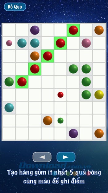 Giao diện chơi game Line 98