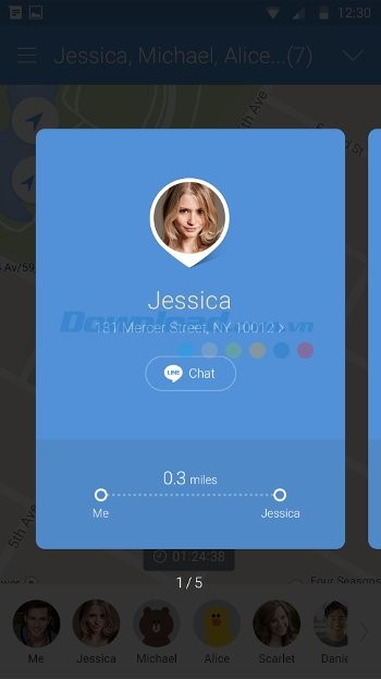 Tính khoảng cách