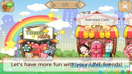 Tương tác với bạn bè LINE