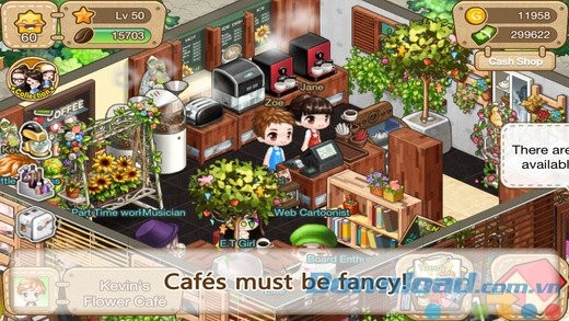 Trang trí quán cà phê xinh đẹp