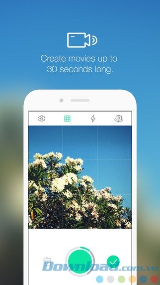 Quay video thời lượng 30 giây