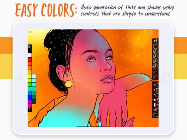 Ứng dụng phác thảo Linea Sketch cho bạn chọn màu dễ dàng