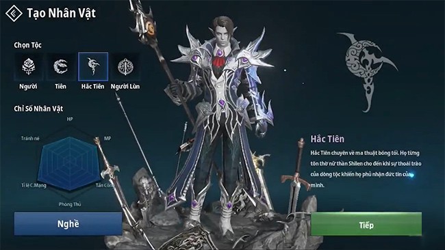 Thông tin nhân vật được Việt hóa