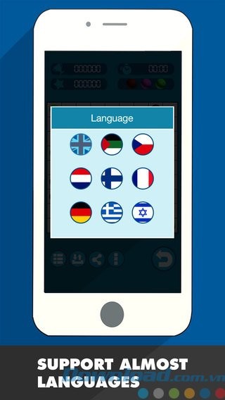 Giao diện bản địa hóa ra nhiều thứ tiếng