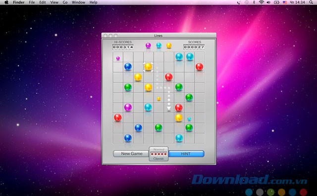 Game xếp bóng cho Mac