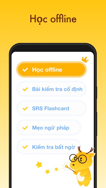 Lingodeer cung cấp các bài học offline