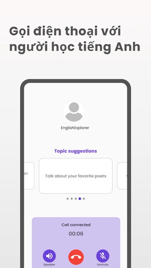 Gọi điện thoại với người học Tiếng Anh