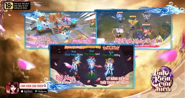 Những tính năng đặc sắc trong Linh Kiếm Cửu Thiên