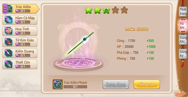 Hệ thống vũ khí mới cho nhân vật.