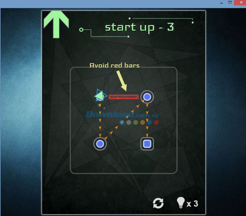 Đường đỏ trong game nối điểm Link All