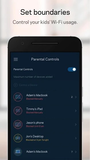 Thiết lập để hạn chế trẻ nhỏ truy cập vào các trang mạng