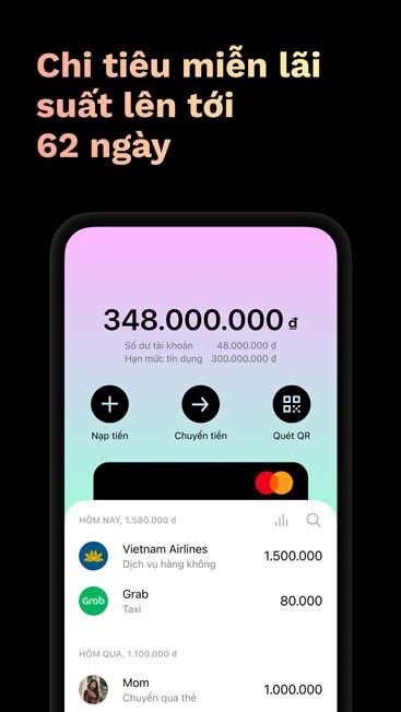Chi tiêu miễn lãi suất lên tới 62 ngày