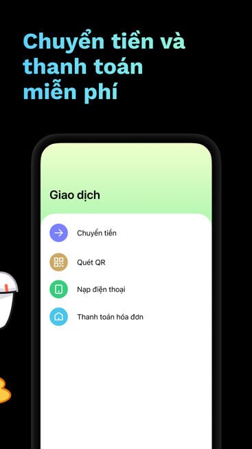 Chuyển tiền và thanh toán miễn phí