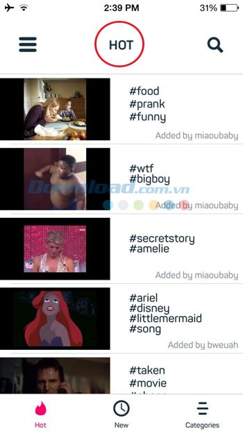 Video hot trên Lipp