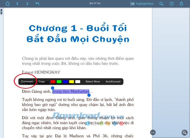 Bình luận tài liệu