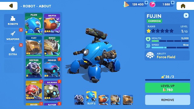 Bạn vận hành những người máy khổng lồ được trang bị tận răng để tham gia chiến đấu trong Little Big Robots