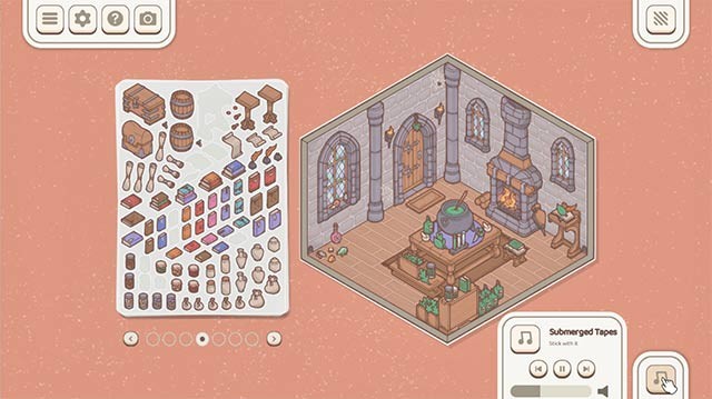 Bóc và dán sticker lên các ô cửa sổ và góc nhỏ bằng trí tưởng tượng và sự sáng tạo