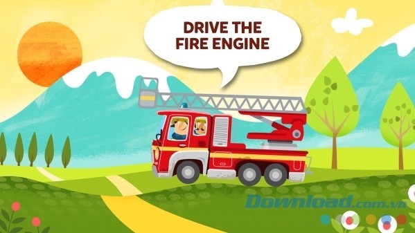 Little Fire Station cho Android điều khiển chiếc xe phòng cháy, chữa cháy đi khắp mọi nơi