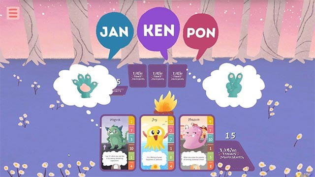 Mỗi lá bài trong Little Inner Monsters đại diện cho cảm xúc khác nhau của con người