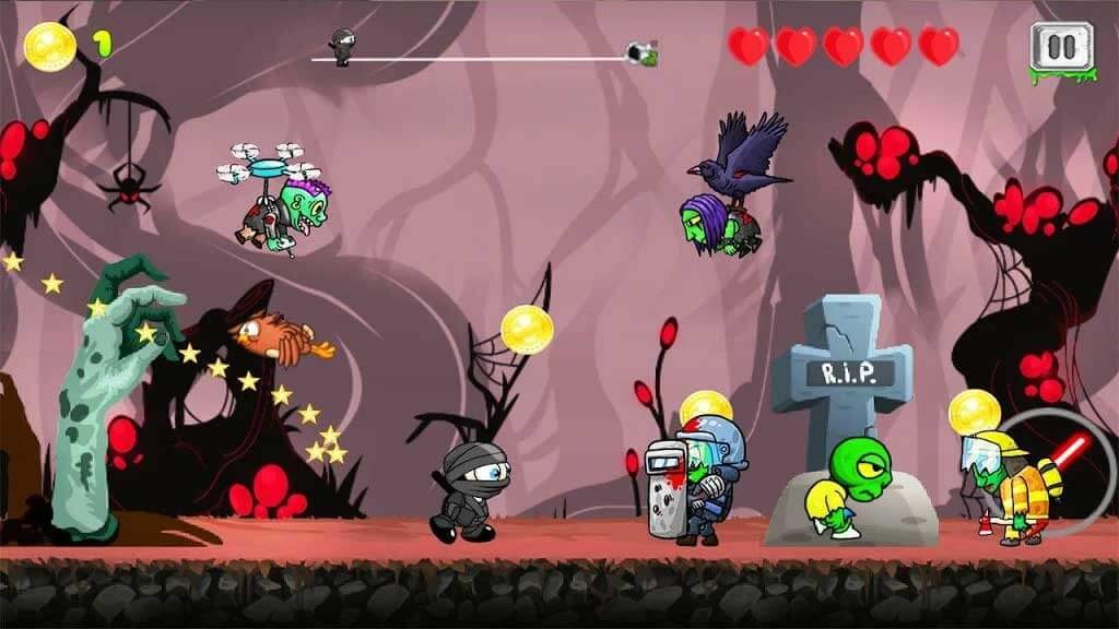 Little Ninja Run: An Adventure Survival cho Android có nhiều thử thách thú vị