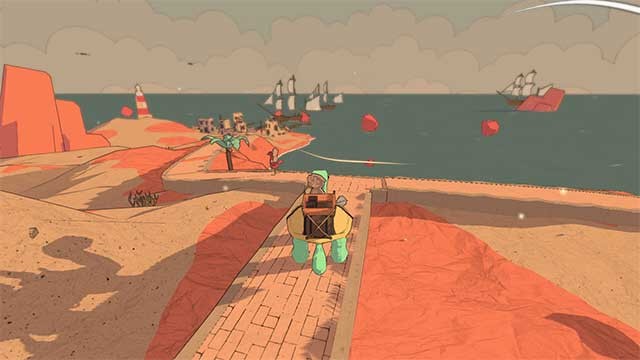 Du hành quanh sa mạc giả tưởng trên mai của một chú rùa ma thuật