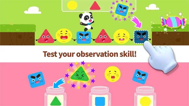 Game sẽ kiểm tra khả năng quan sát của trẻ