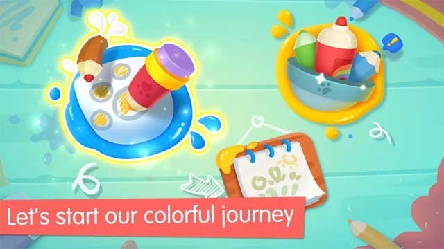 Bắt đầu chuyến hành trình đến vùng đất sắc màu trong Little Panda's Drawing Board