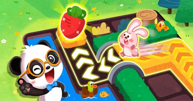 Giúp những người bạn thú cưng tìm những món đồ đã mất trong Little Panda's Pet Line Puzzle