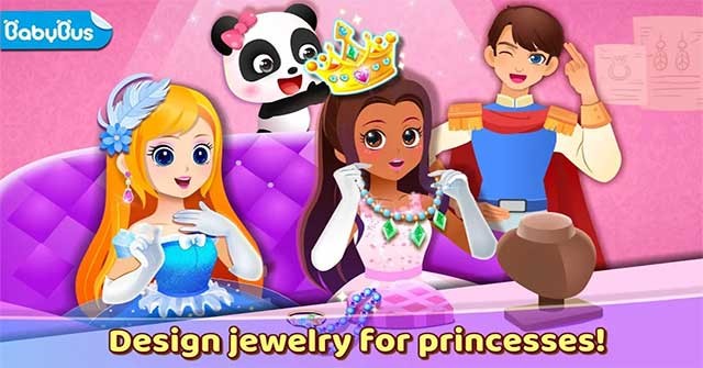 Thiết kế trang sức lộng lẫy cho công chúa trong game Little Panda's Princess Jewelry Design