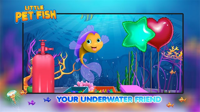 Little Pet Fish có nhiều mini-game vui để bé tương tác cùng chú cá nhỏ