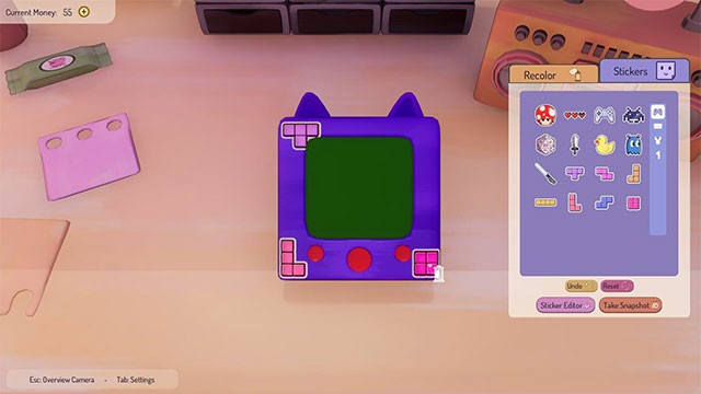 Trang trí máy chơi game cầm tay bằng sticker, đề can cùng bảng màu phong phú