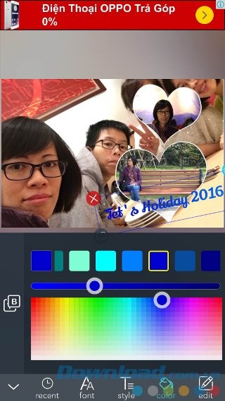 Tùy biến chú thích ảnh