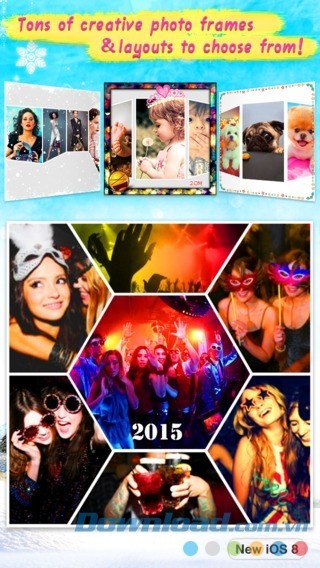 Ghép ảnh nhanh gọn với layout phong phú trong LiveCollage Classic