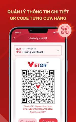 Tạo mã QR từng cửa hàng