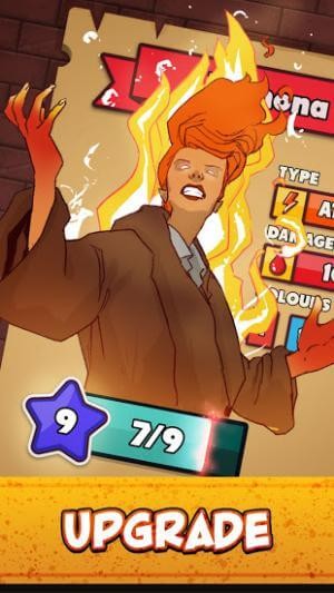 Nâng cấp nhân vật và kỹ năng của họ